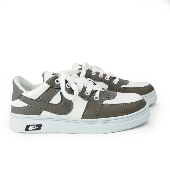 Classic Gray & White Sneakers