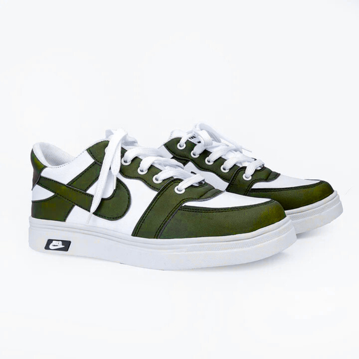 Classic Green & White Sneakers