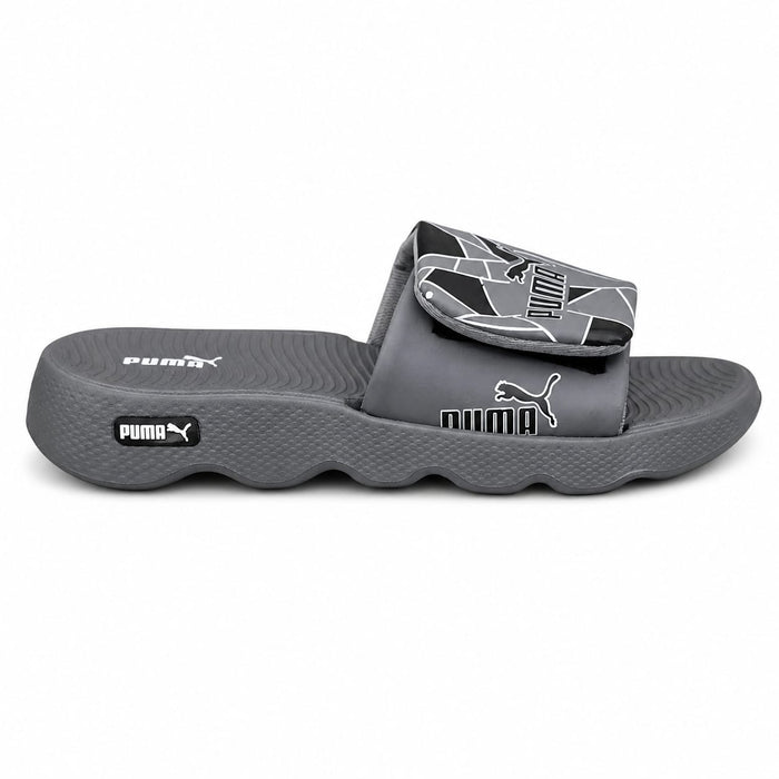 PUMA Grip Slides - Gray Edition
